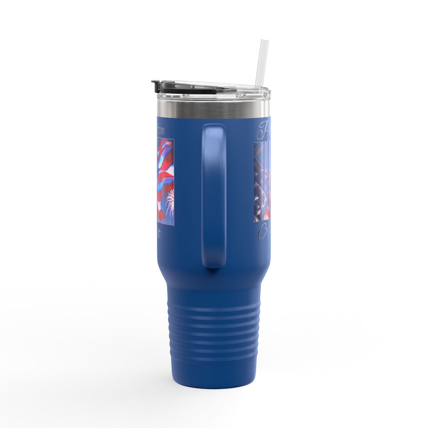 Freedom First Insulated Travel Mug, 40oz - Perfect for Road Trips, BBQs, Independence Day, Outdoor Events, Gifts for Patriots