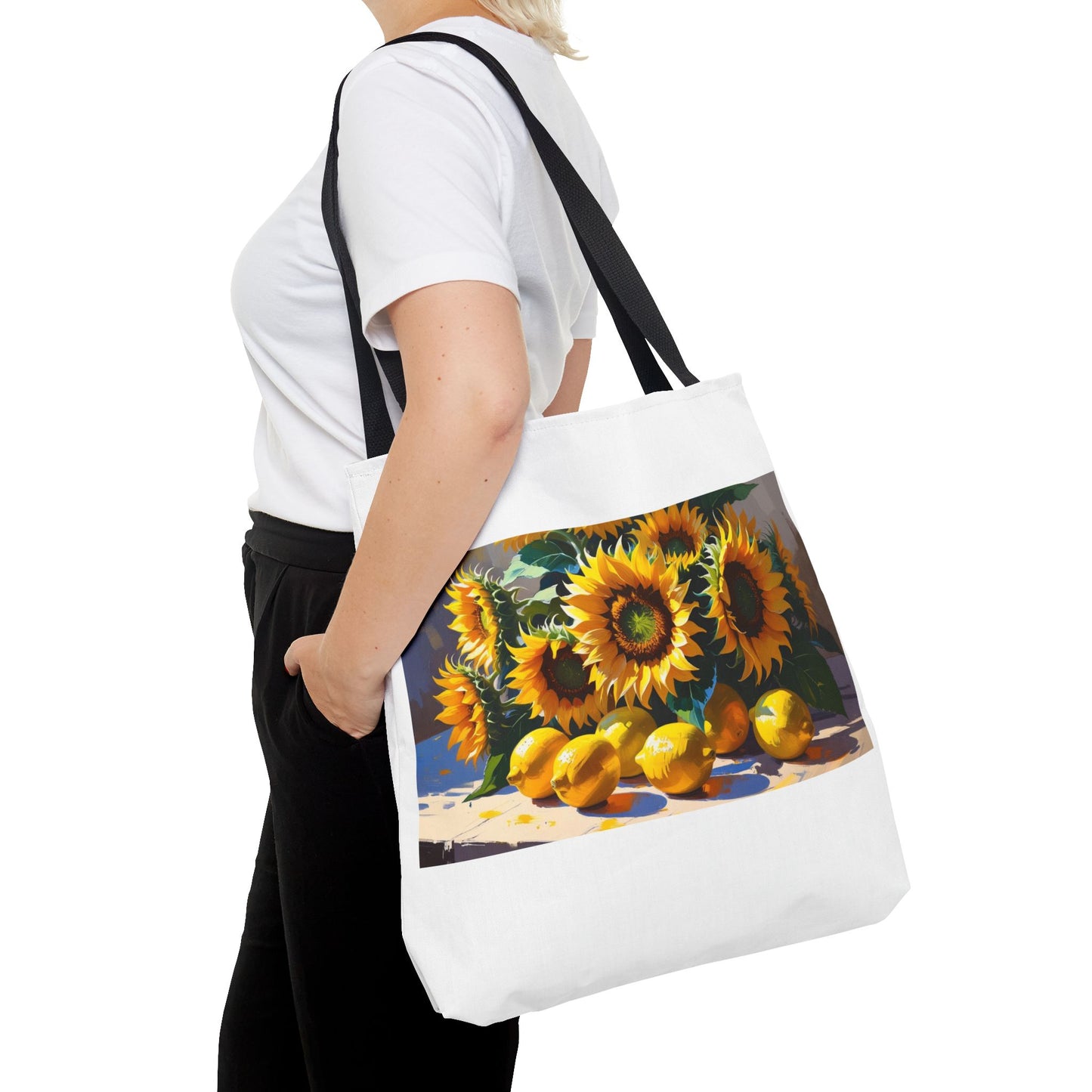 Sunflower Tote Bag, Floral Handbag, Eco-Friendly Shopper, Summer Accessories, Gift for Her, Beach Bag