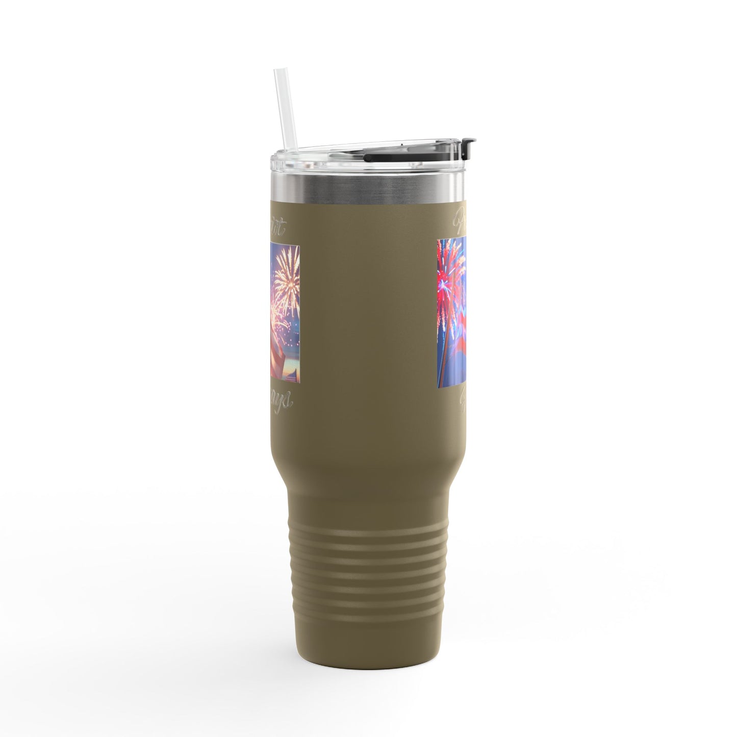 Freedom First Insulated Travel Mug, 40oz - Perfect for Road Trips, BBQs, Independence Day, Outdoor Events, Gifts for Patriots