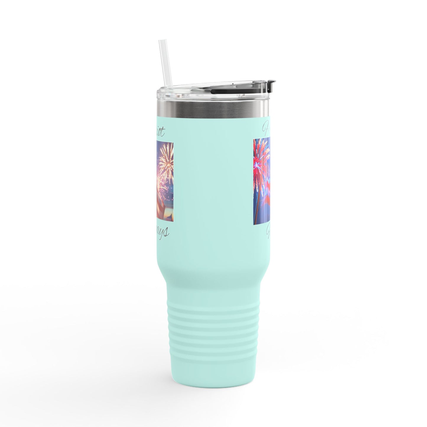 Freedom First Insulated Travel Mug, 40oz - Perfect for Road Trips, BBQs, Independence Day, Outdoor Events, Gifts for Patriots