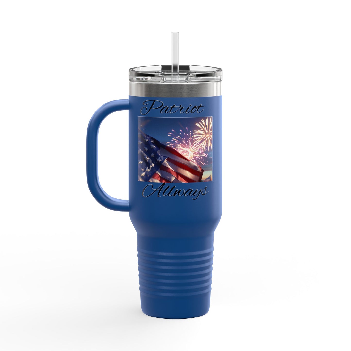 Freedom First Insulated Travel Mug, 40oz - Perfect for Road Trips, BBQs, Independence Day, Outdoor Events, Gifts for Patriots