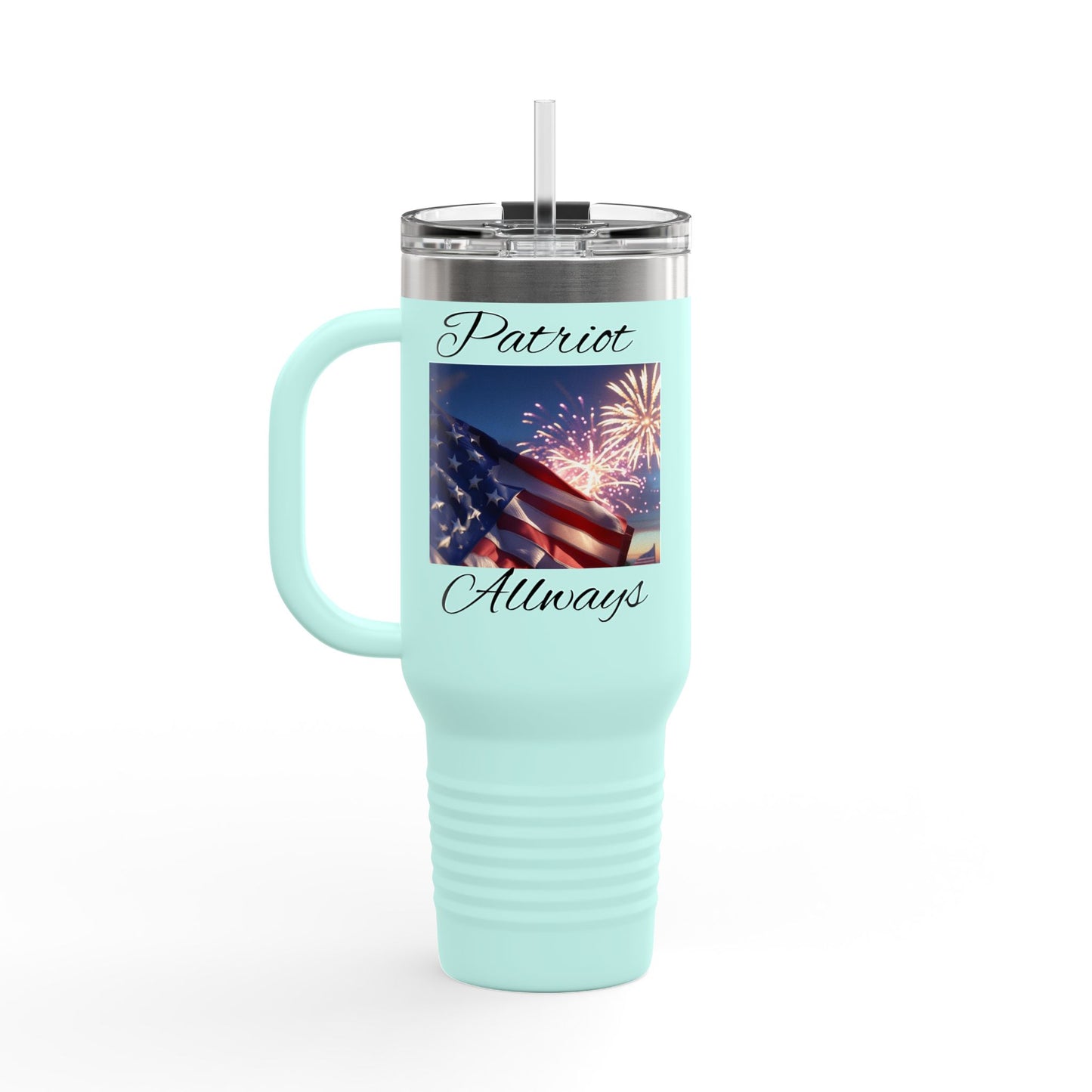 Freedom First Insulated Travel Mug, 40oz - Perfect for Road Trips, BBQs, Independence Day, Outdoor Events, Gifts for Patriots
