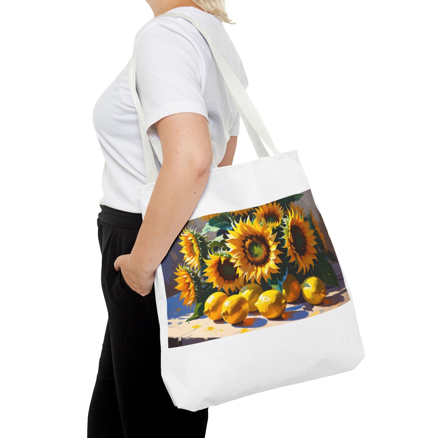 Sunflower Tote Bag, Floral Handbag, Eco-Friendly Shopper, Summer Accessories, Gift for Her, Beach Bag