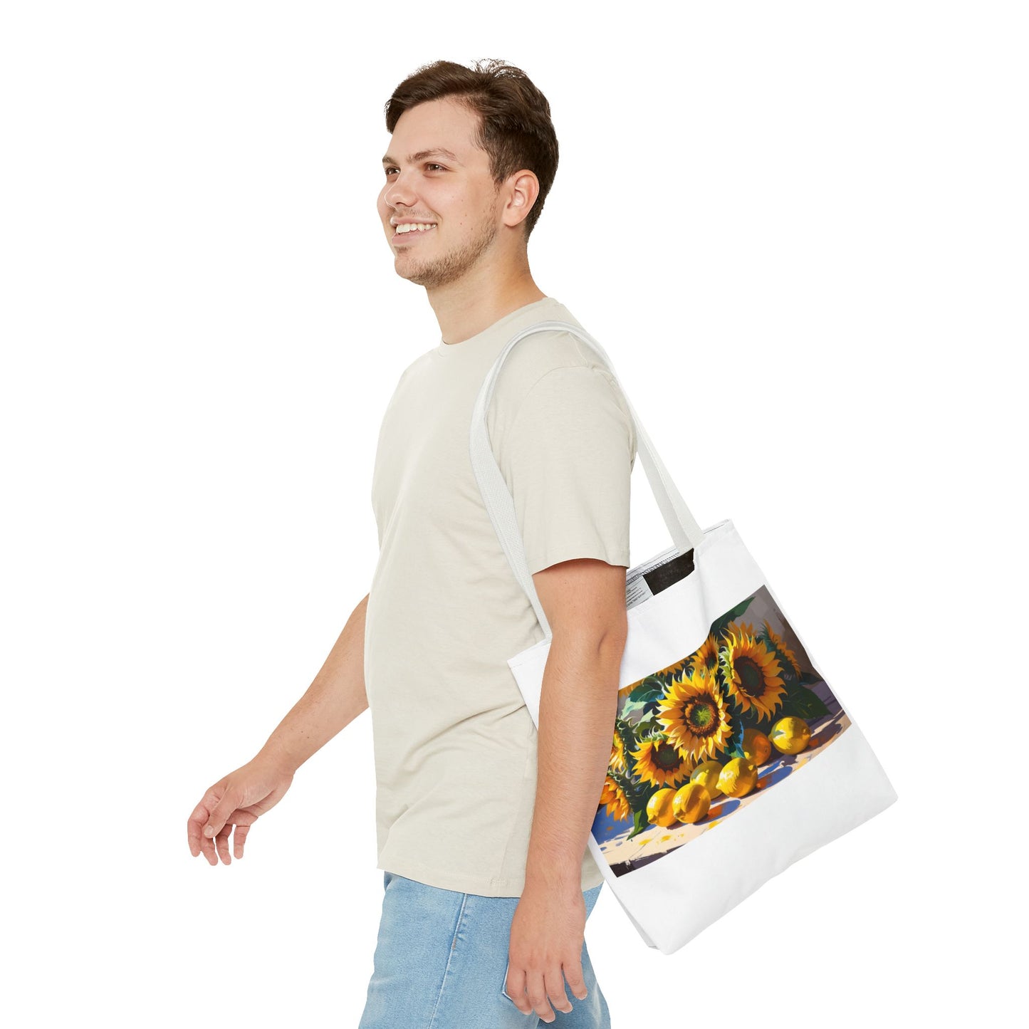 Sunflower Tote Bag, Floral Handbag, Eco-Friendly Shopper, Summer Accessories, Gift for Her, Beach Bag