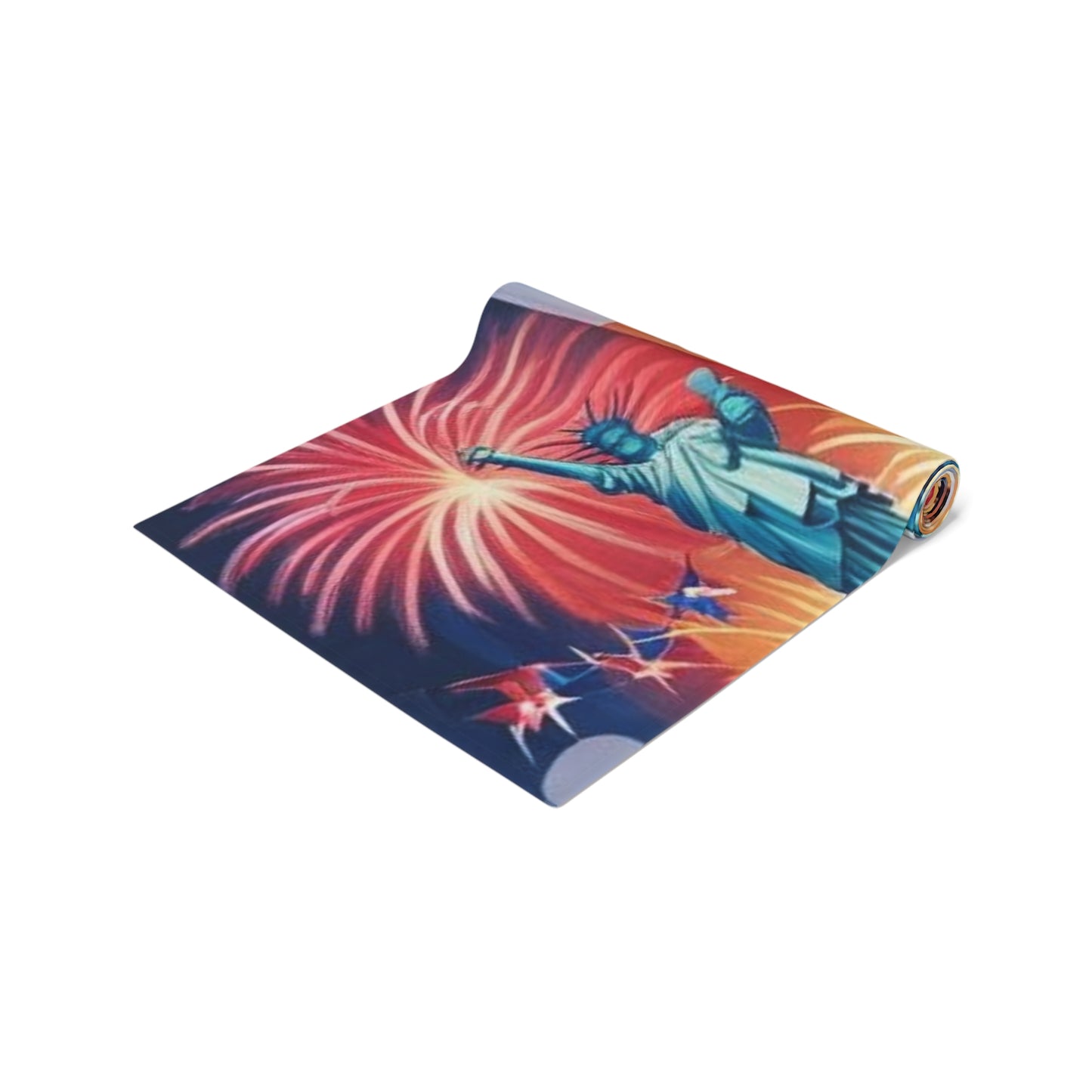 Patriotic Table Runner | Cotton & Poly | Fourth of July Decor, Independence Day Table Setting, USA Celebration, Home Decor