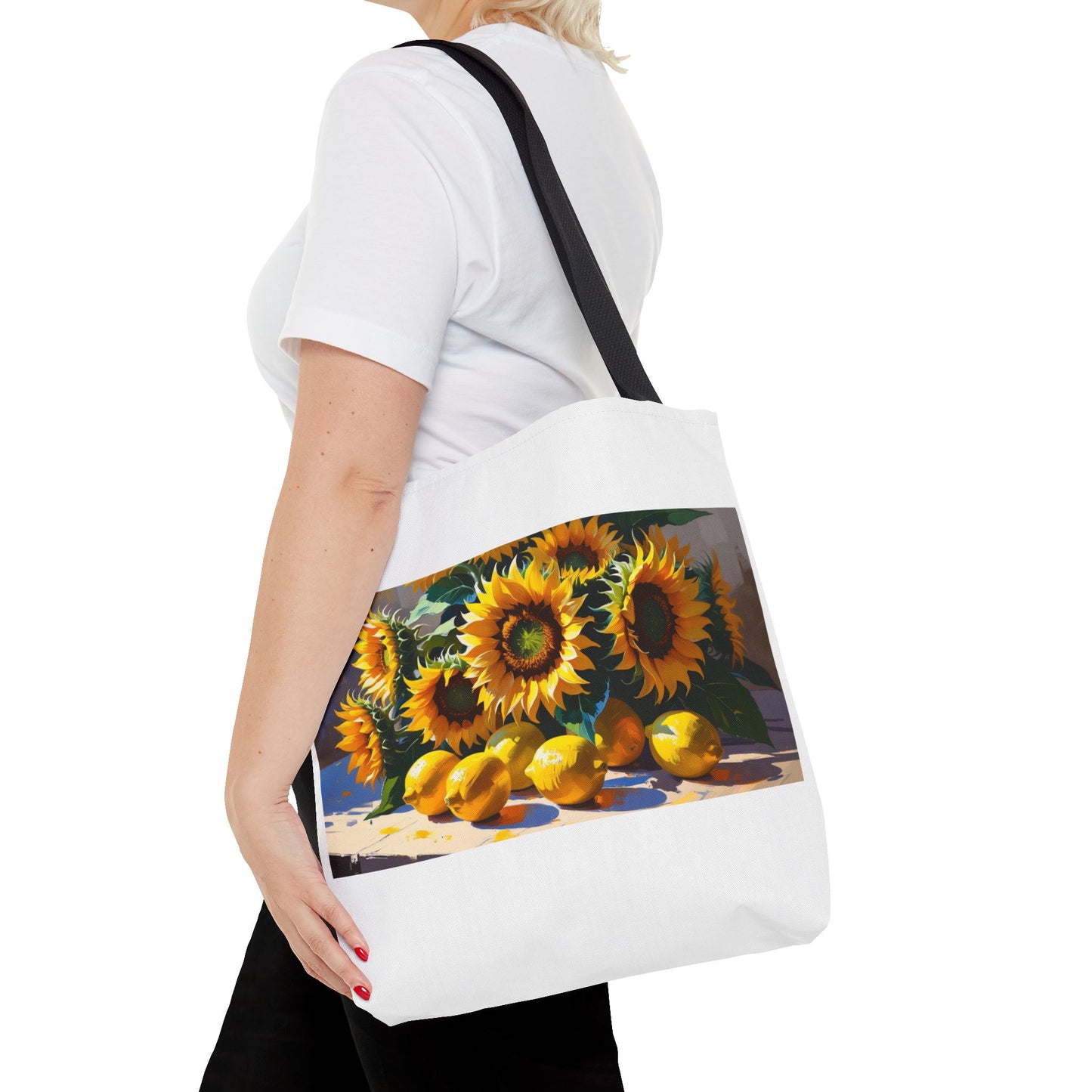 Sunflower Tote Bag, Floral Handbag, Eco-Friendly Shopper, Summer Accessories, Gift for Her, Beach Bag