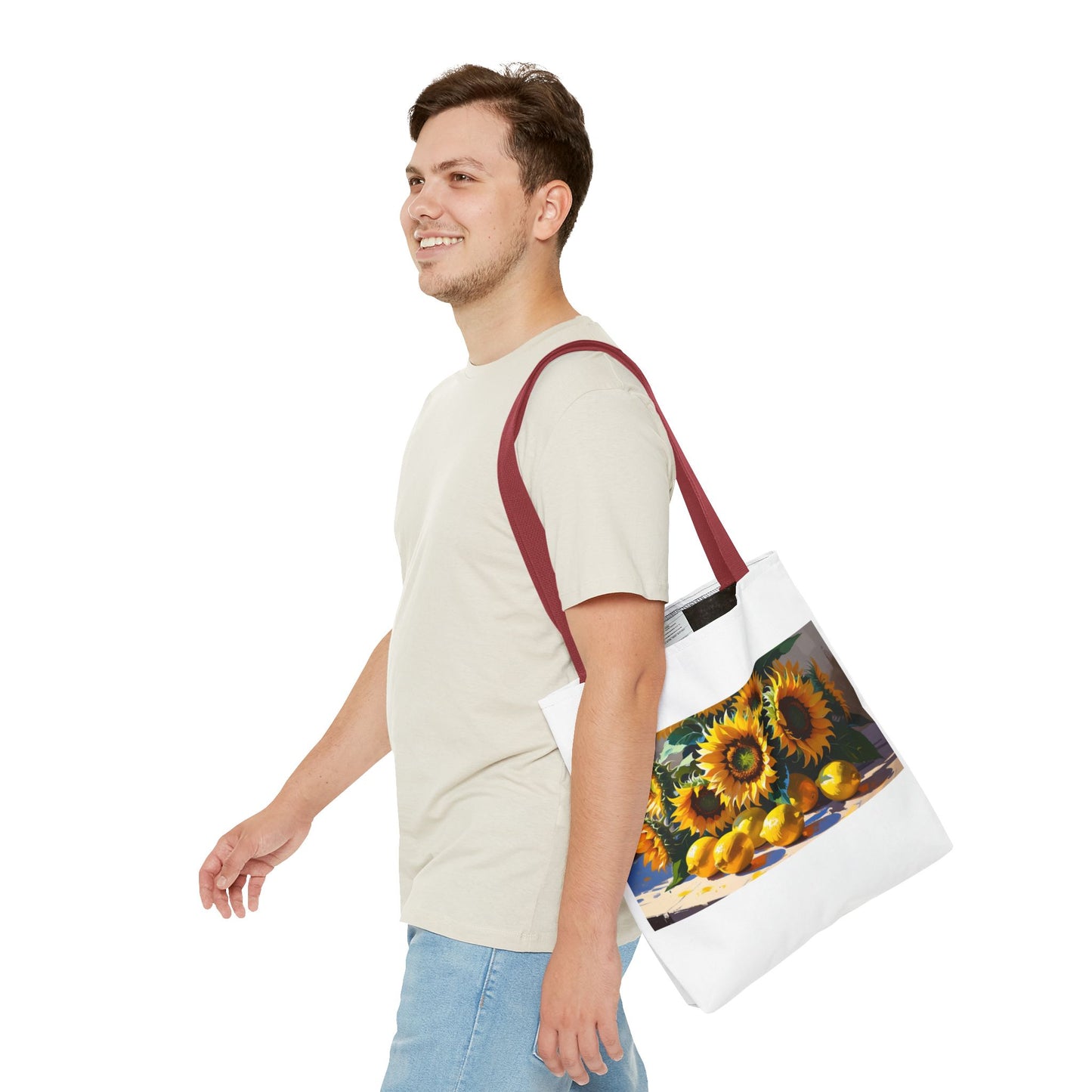 Sunflower Tote Bag, Floral Handbag, Eco-Friendly Shopper, Summer Accessories, Gift for Her, Beach Bag