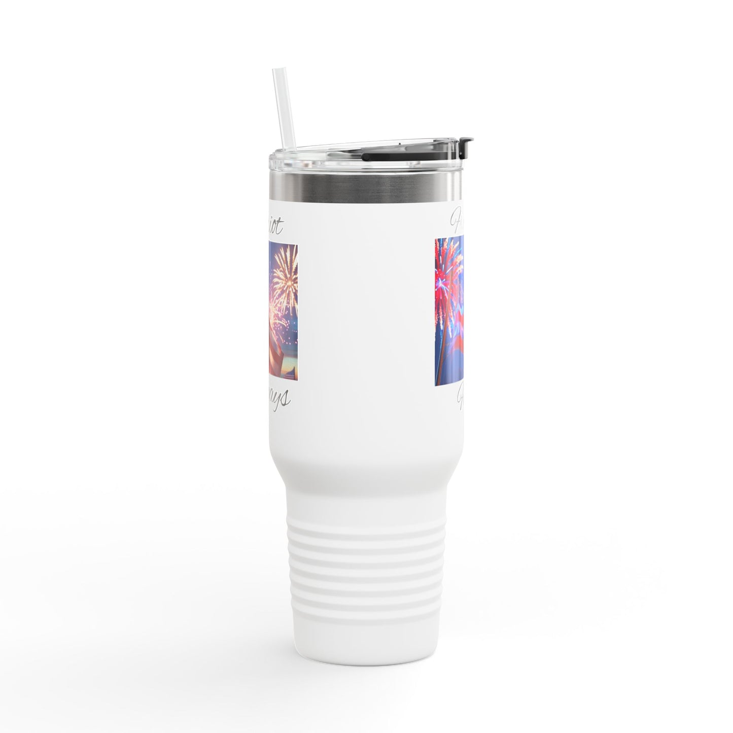 Freedom First Insulated Travel Mug, 40oz - Perfect for Road Trips, BBQs, Independence Day, Outdoor Events, Gifts for Patriots