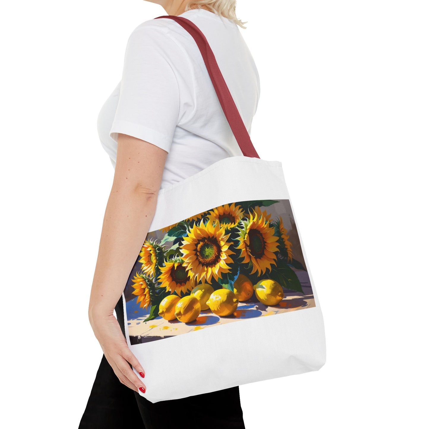 Sunflower Tote Bag, Floral Handbag, Eco-Friendly Shopper, Summer Accessories, Gift for Her, Beach Bag