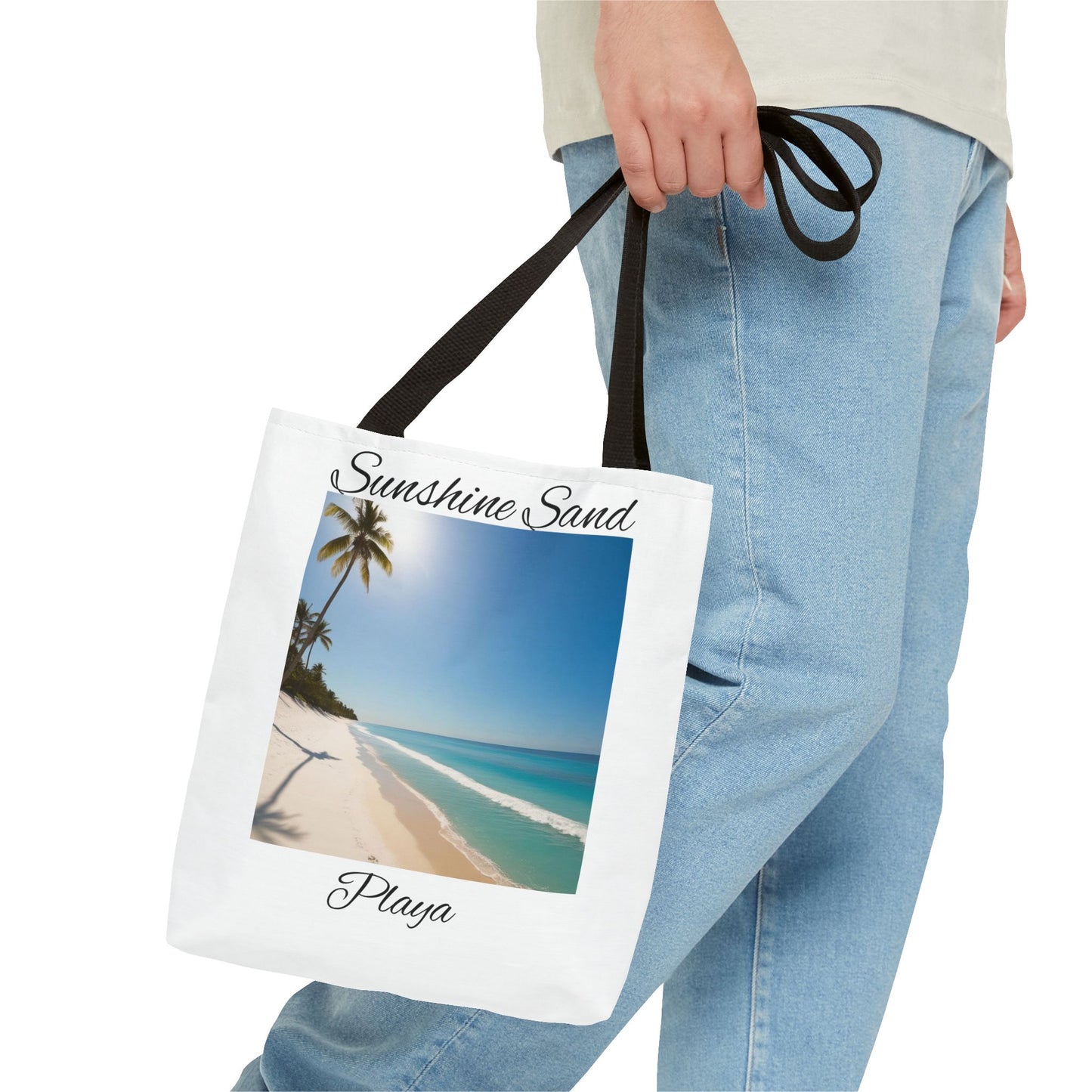 Tropical Tote Bag, Sunshine and Sand Beach Bag, Summer Accessory, Vacation Essential, Gift for Beach Lovers