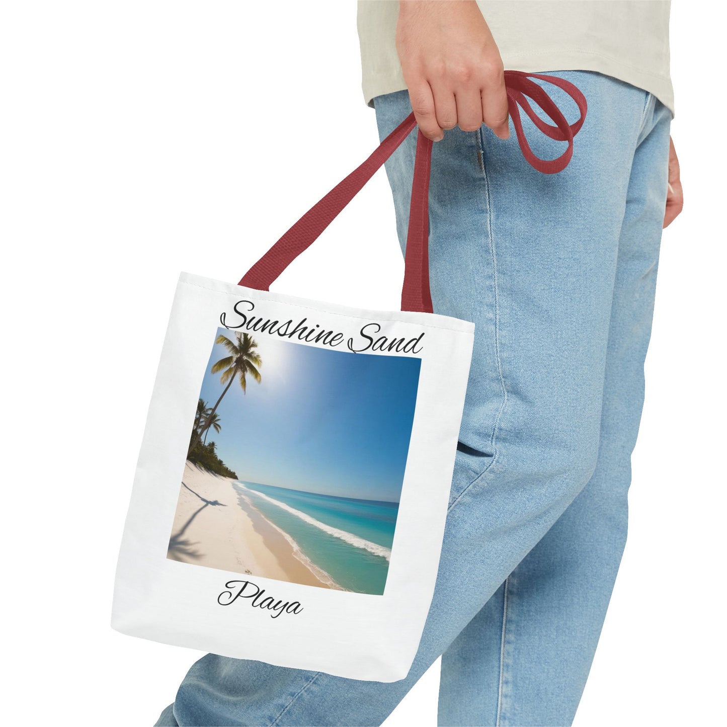 Tropical Tote Bag, Sunshine and Sand Beach Bag, Summer Accessory, Vacation Essential, Gift for Beach Lovers
