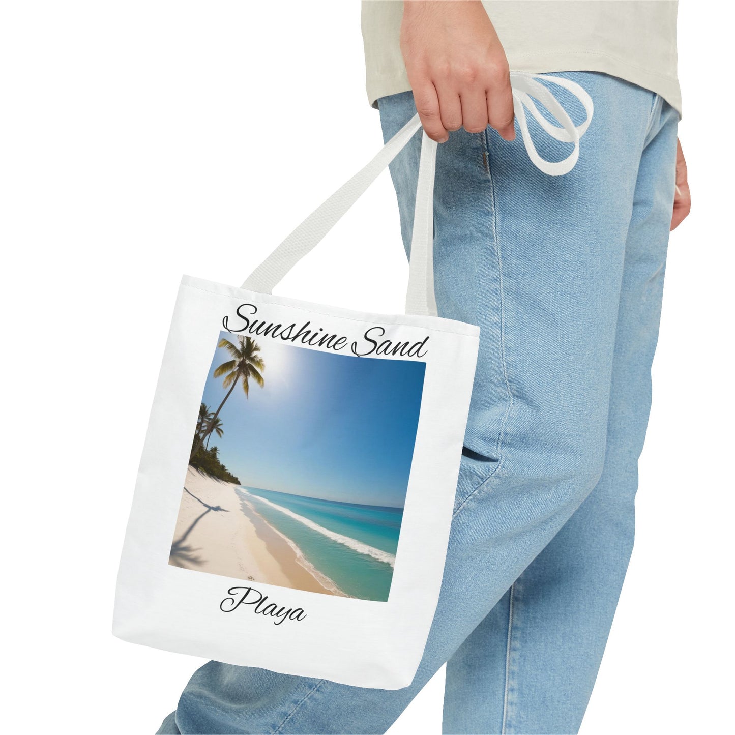 Tropical Tote Bag, Sunshine and Sand Beach Bag, Summer Accessory, Vacation Essential, Gift for Beach Lovers
